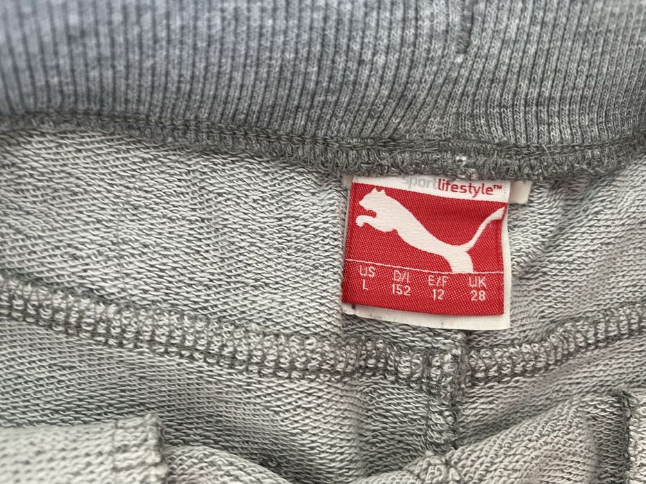 Calções desportivos puma cinza 12 anos rapaz