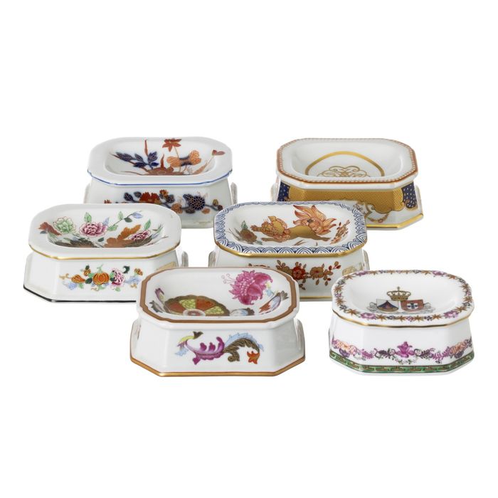 Porcelana - Conjunto de seis saleiros - Vista Alegre
