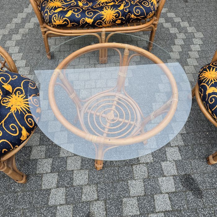 Zestaw meble ogrodowe rattanowe