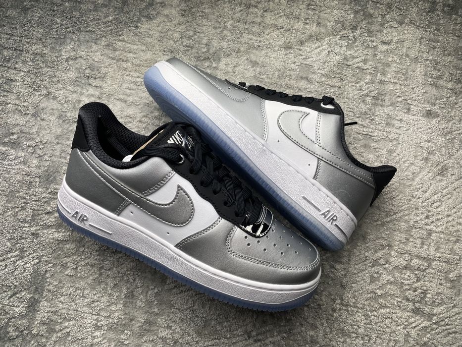 Nike Air Force 1 Low Metalic Silver 38.5 *NOWE*