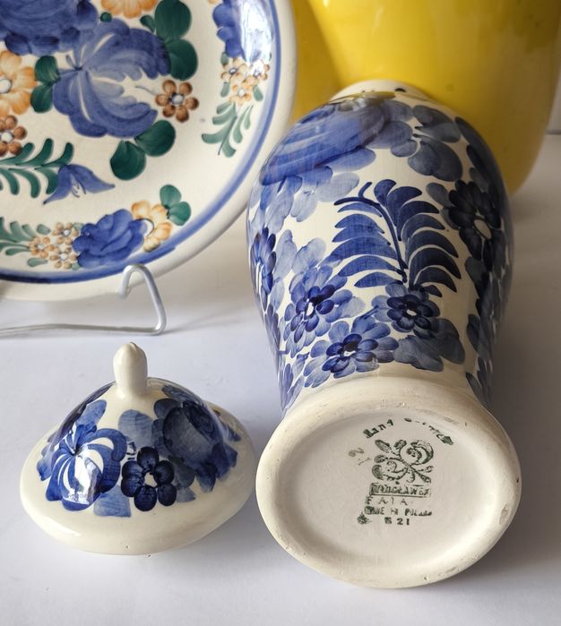 Amfora wazon Włocławek piękny stary fajans 31 cm