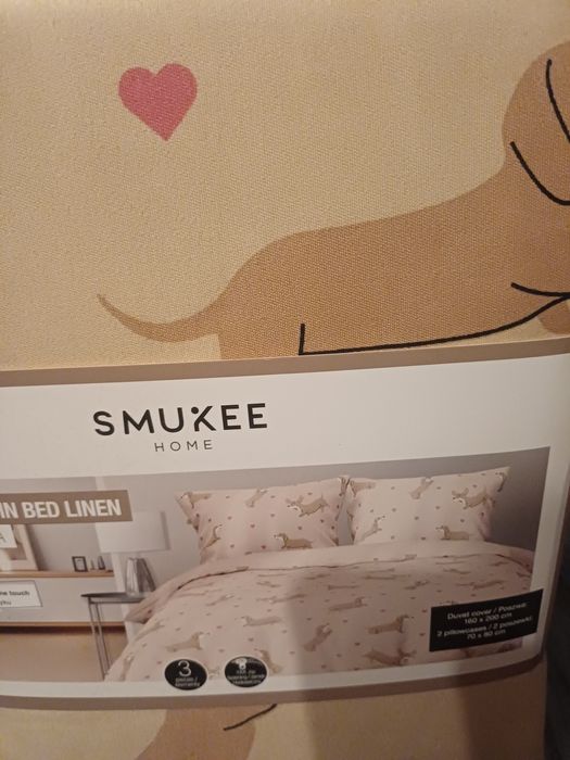 Pościel 160x200 jamniki pieski