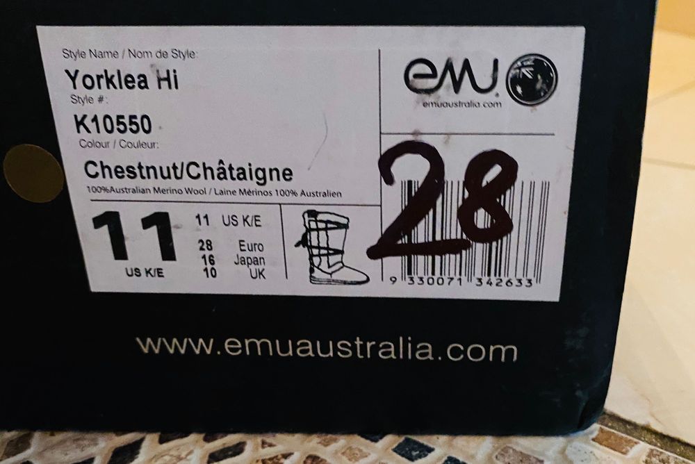 Emu buty kozaki brązowe