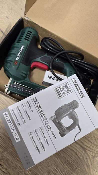 Zszywacz Parkside PET 25 C3 nowy komplet