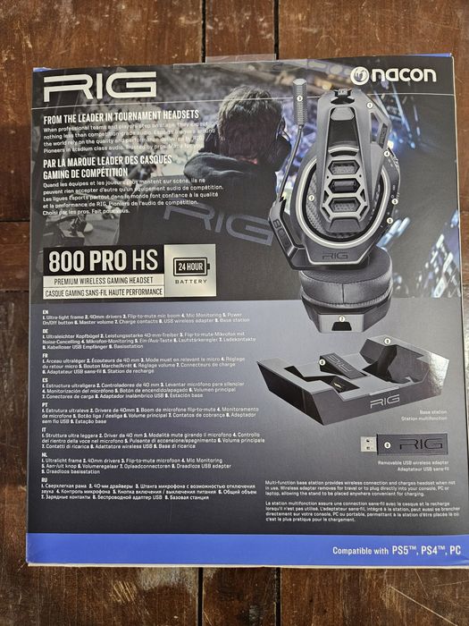 Auscultadores Nacon Rig 800 PRO HS - Selado c/garantia