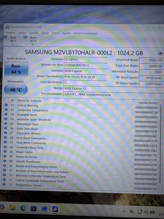 Disco Samsung 1 Tb Nvme m2