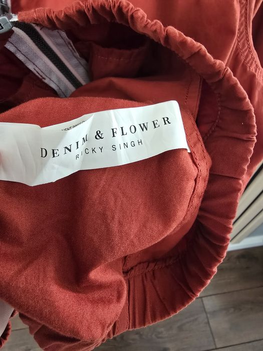 Denim & Flower Ricky Singh lekka kurtka męska L z USA