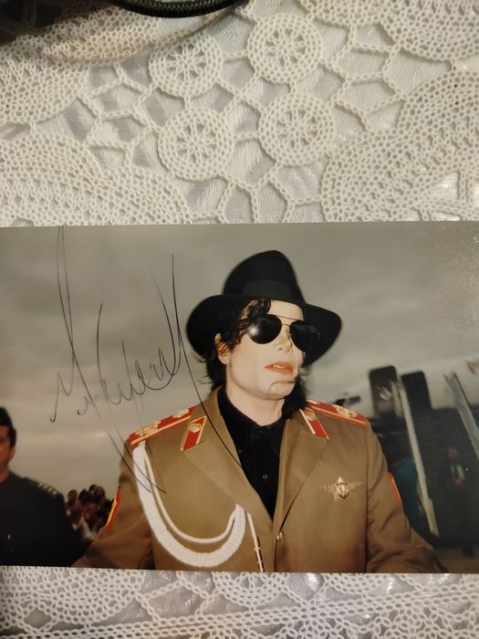 Autograf oryginalny Michaela Jacksona 96r