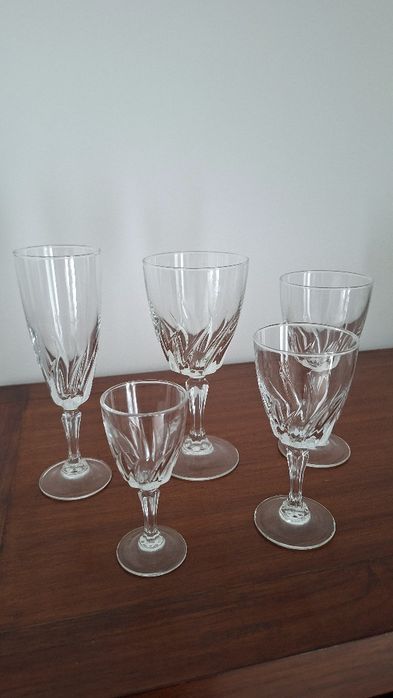 Copos de meio cristal