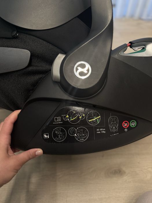 Автокрісло Cybex Cloud Z2 (T) i-Size deep Black до Priam Platinum