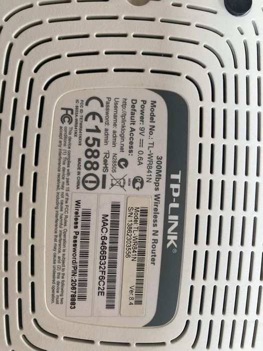 Router TP-LINK® wifi TL-WR841N