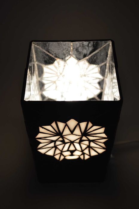 lampa witrażowa w stylu loft