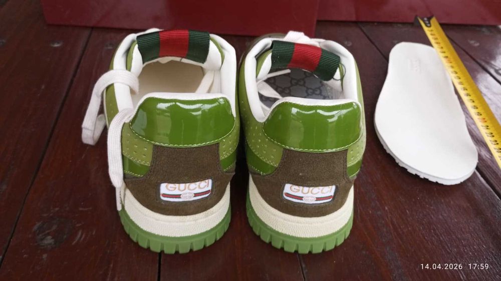 Buty Snikersy G.ucci Re-Web Dark Green długosc 26 cm roz 39