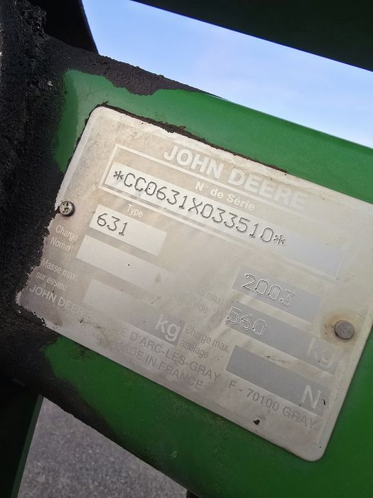 Ładowacz czołowy tur john deere 631 ramiona