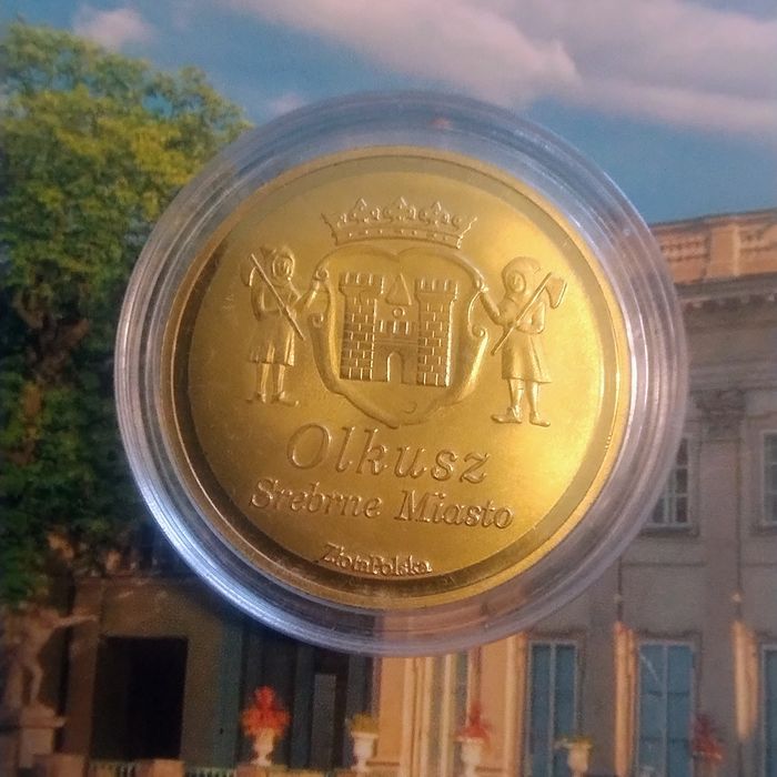 Moneta kolekcjonerska Olkusz podziemny srebrne miasto
