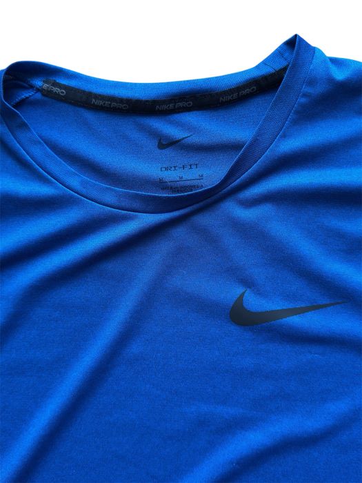 Camisola manga curta Nike Pro Azul