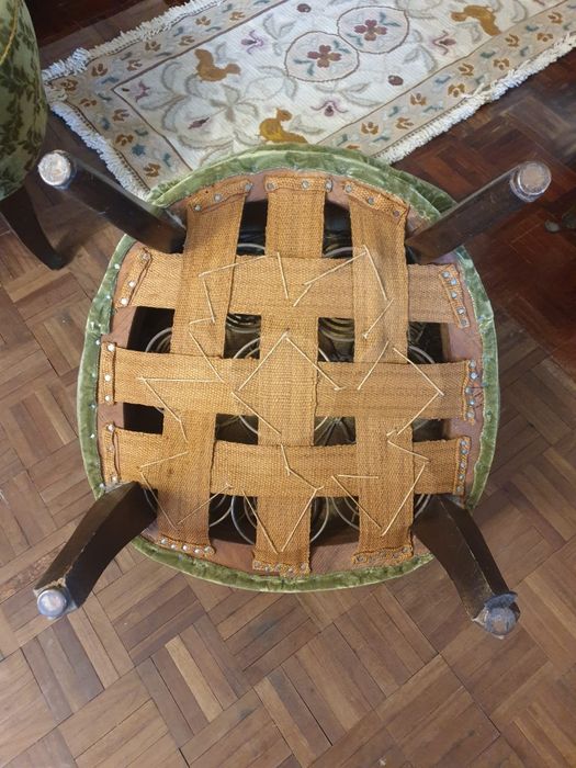 Conjunto vintage raro – Sofá e 4 cadeirões | Alemanha, anos 1920–1935
