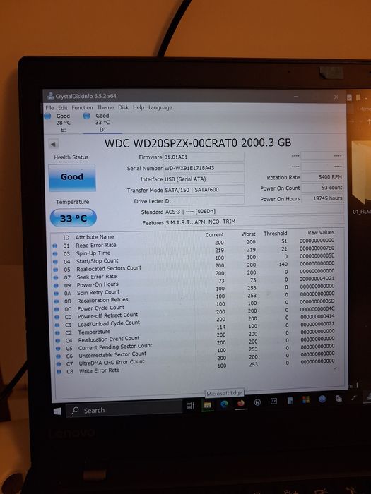 Disco Rigido 2.0TB WD Western Digital 2.5"
