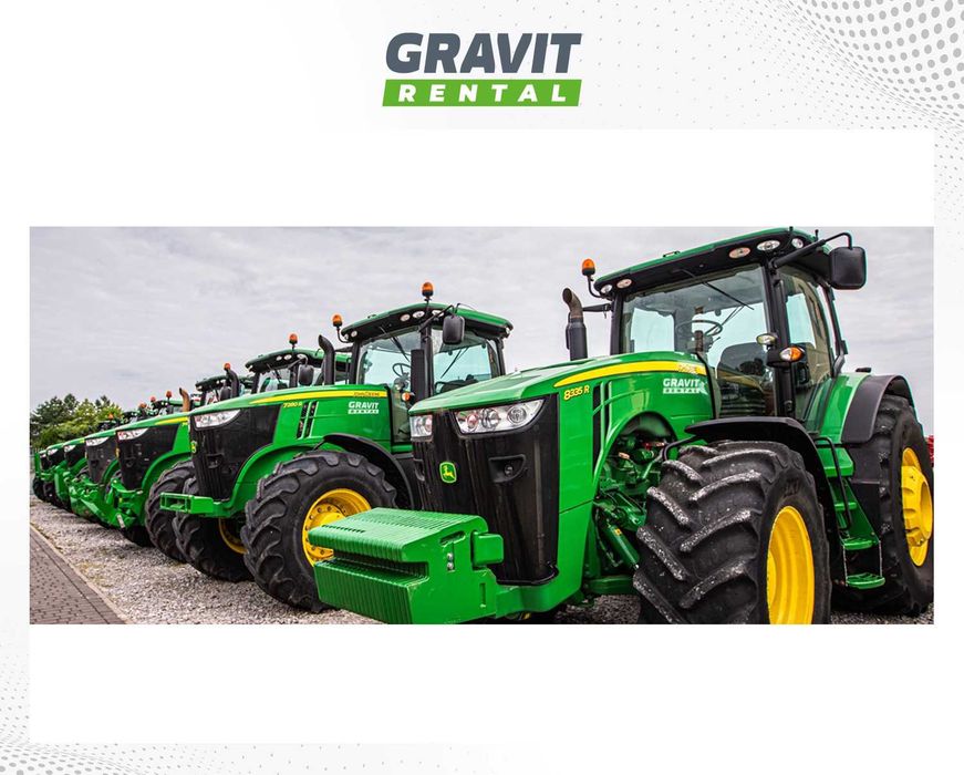 Wynajem, wypożyczenie ciągników sadowniczych JOHN DEERE 80-105 KM!!!