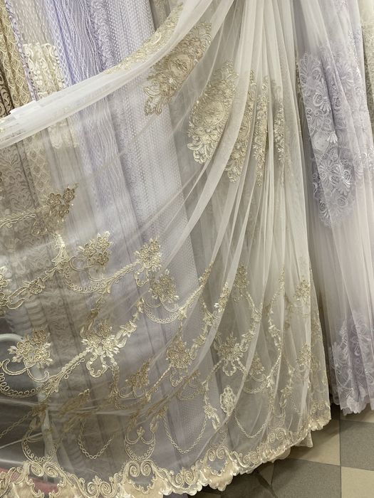 Тюль королівська бархат сітка грек штори петек корони