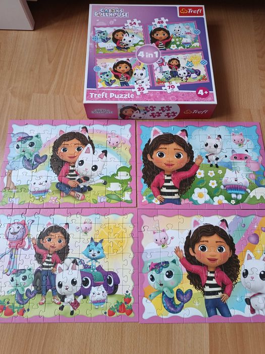 Puzzle Koci domek Gabi 4w1