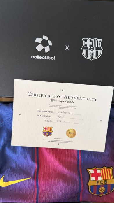 Camisola Raphinha Barcelona ver Jogador DRI-FIT Autografada nova