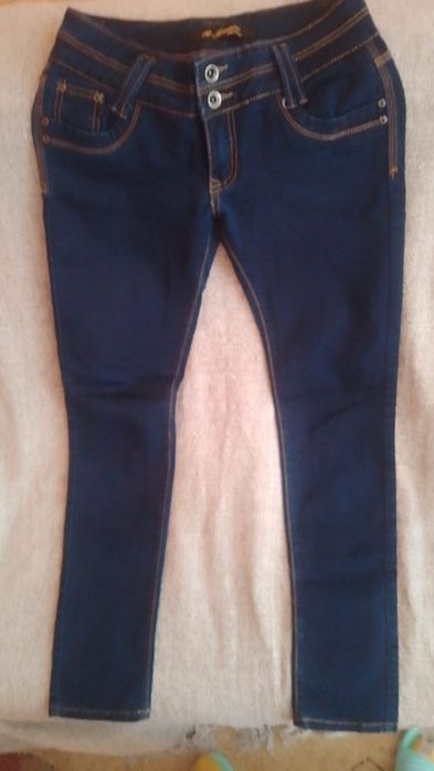 jeansy  granatowe   damskie