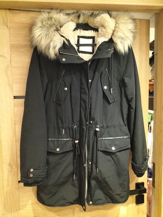 Kurtka damska z futerkiem. Rozmiar S