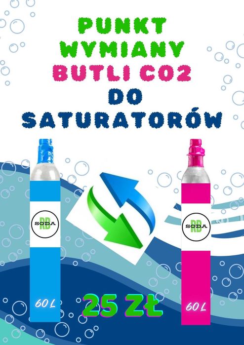 Punkt wymiany napełnianie butli CO2 Sodastream STRÓŻA k. Myślenic