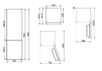 Frigorífico Combinado SMEG 330l