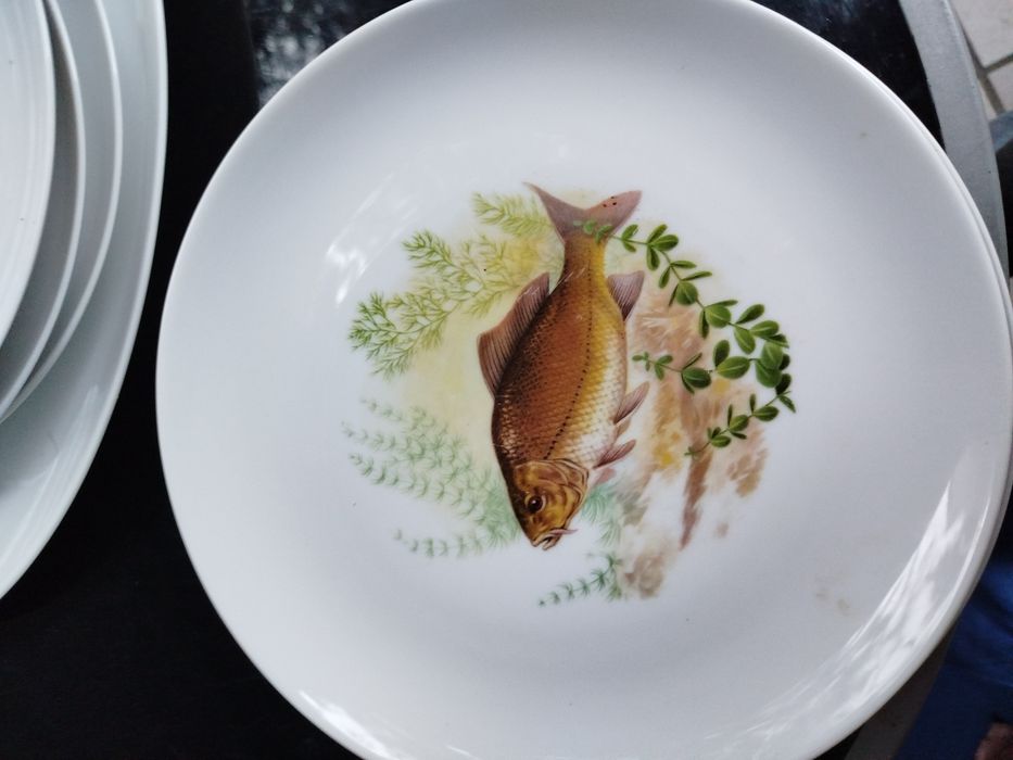 Porcelanowy zestaw do serwowania ryb