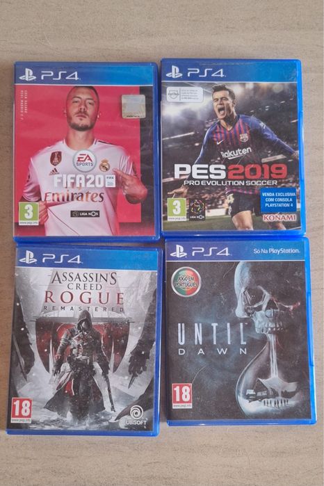 PS4 com jogos sem comandos