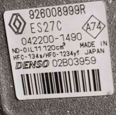 Compressor Ar Condicionado 926008999R - RENAULT ZOE