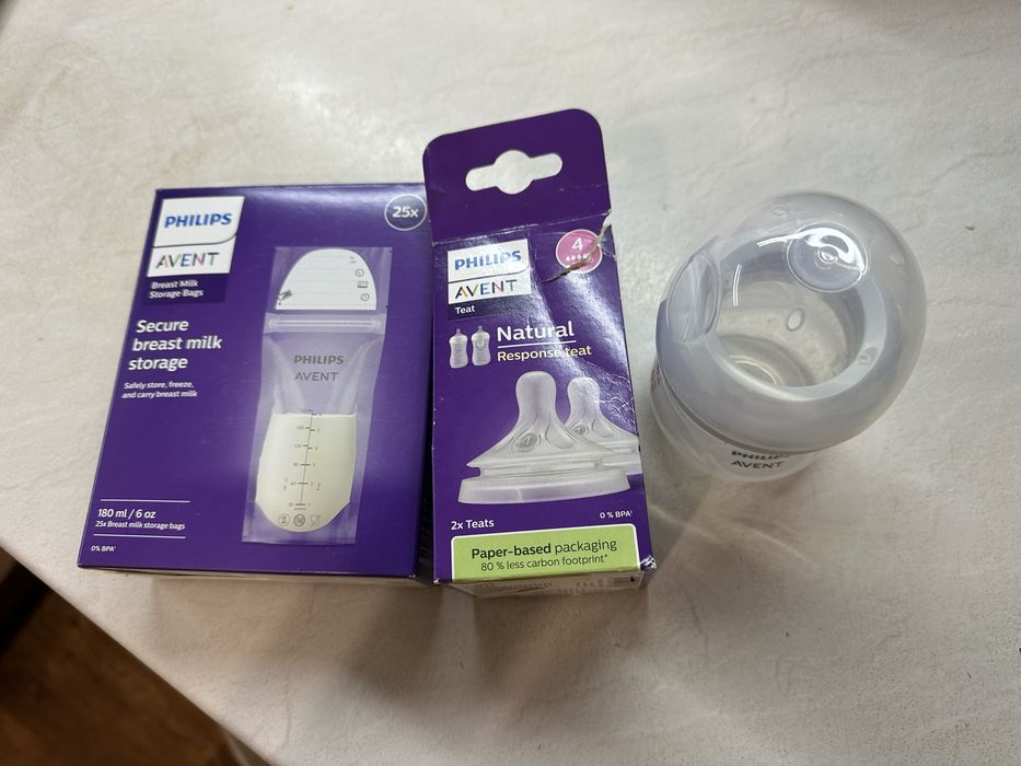 Пляшечка Philips Avent 125 мл з соскою 4 (швидкий потік)