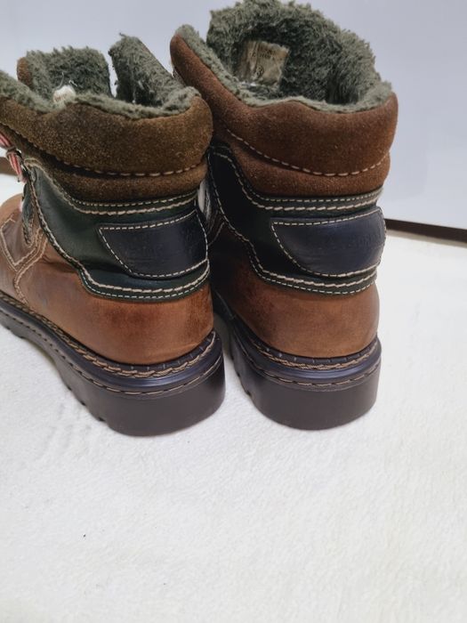 Buty zimowe trekkingowe męskie 43 skórzane black forest