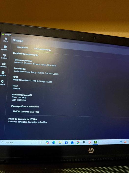 hp pavilion como novo