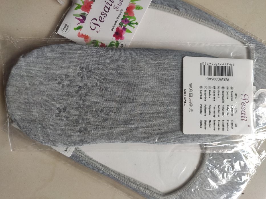 3x Pary Skarpetki damskie Stopki 35-39
