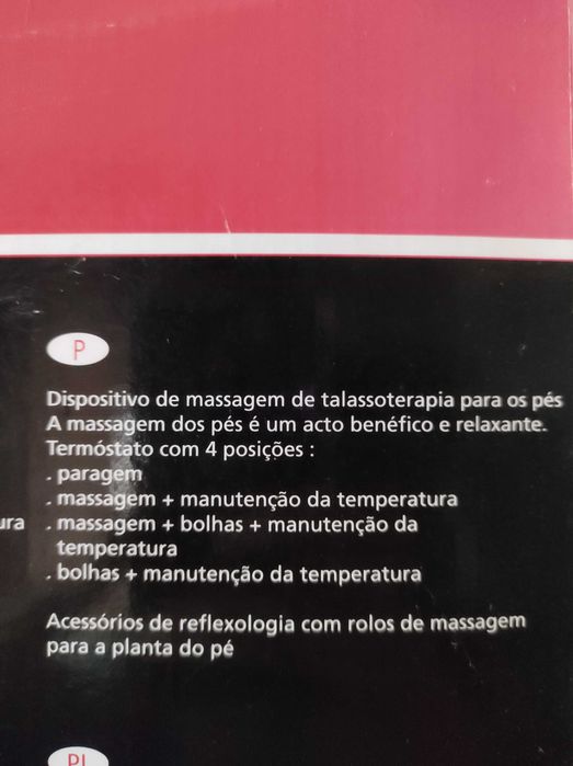 Dispositivo de massagem de talassoterapia para os pés