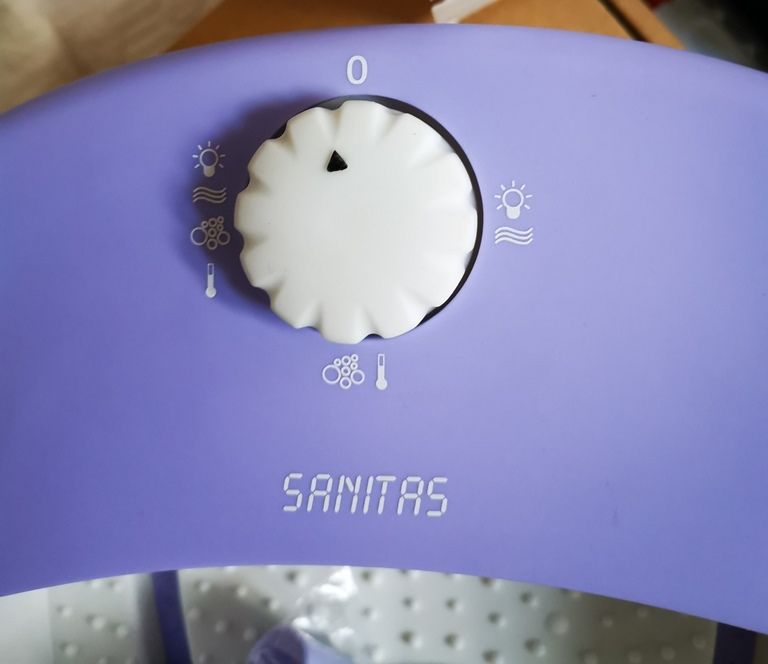 Aparelho de massagens para pés com Infravermelhos e bolhas de ar