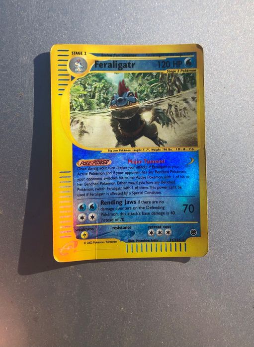 Pokémon carta Feraligatr Holo 12/165 - Expedition Base Set (Vintage 2002)