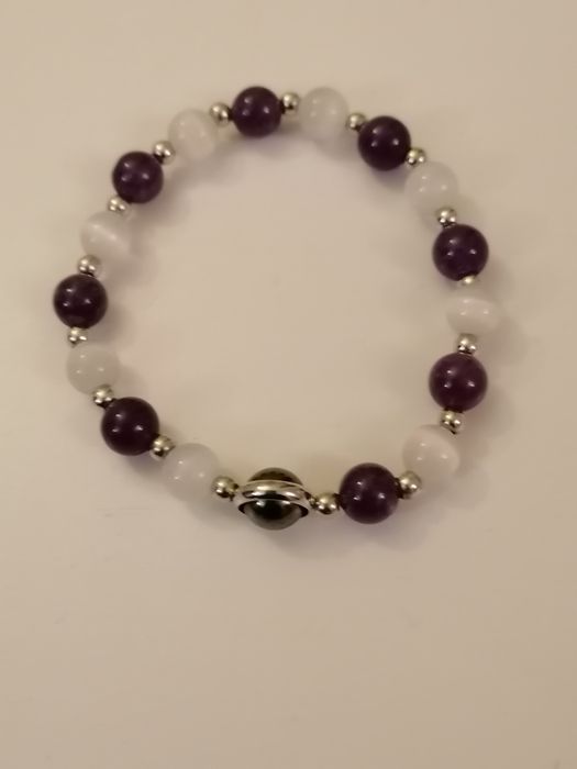 Pulseiras de pedras ( ametista purificada)