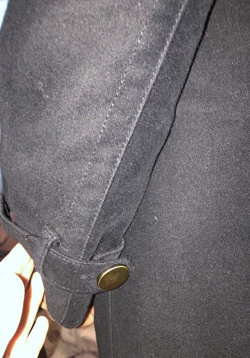 Casaco comprido preto Mango