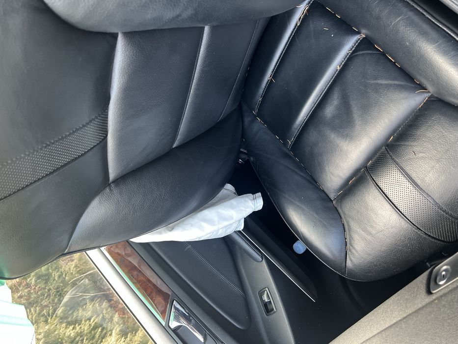 fotele kanapa mercedes ml w 164, 2009 rok ciemne czarne