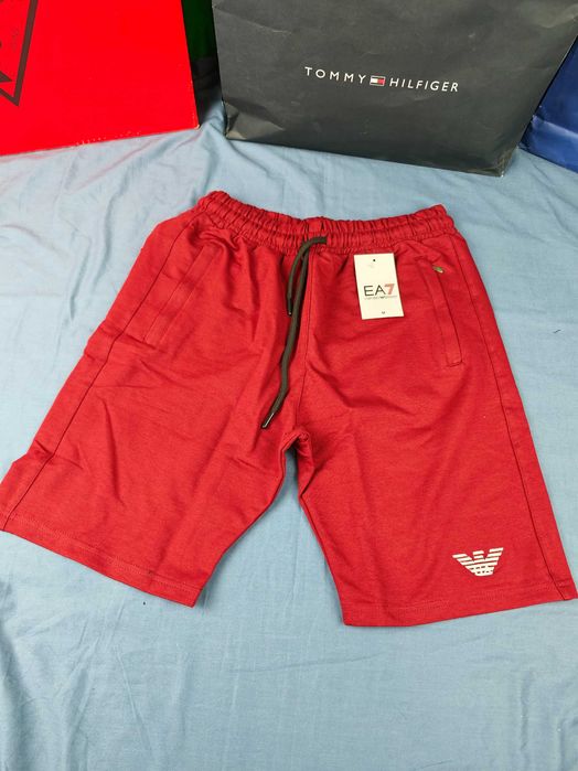 Spodenki męskie Emporio Armani szorty krótkie EA7 M-XXXL bordo