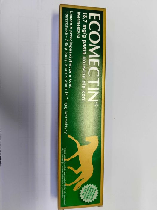 pasta na odrobaczanie dla koni ECOMECTIN 18,7 mg/g nowa