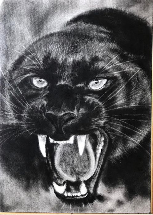 Картины в технике сухая кисть