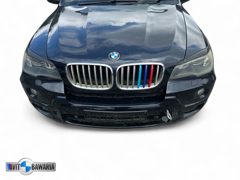 Kompletny przód maska/zderzak/pas/błotnik BMW X5 E70 Carbonschwar