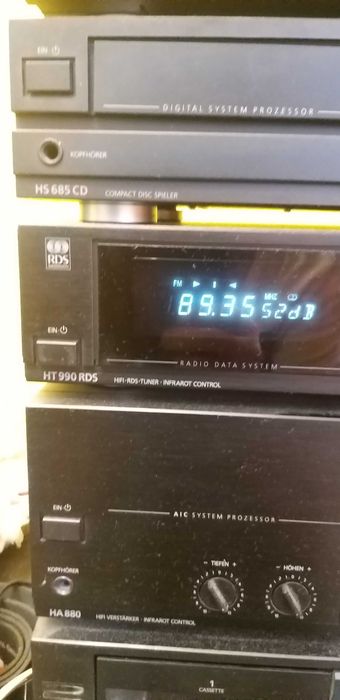Wieża segmentowa telefunken wzmacniacz cd deck tuner