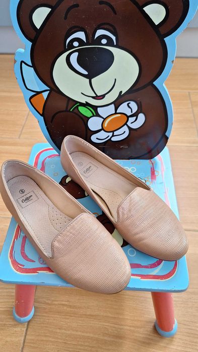 Buty 38 wkładka 24,5cm mokasyny,baleriny beż