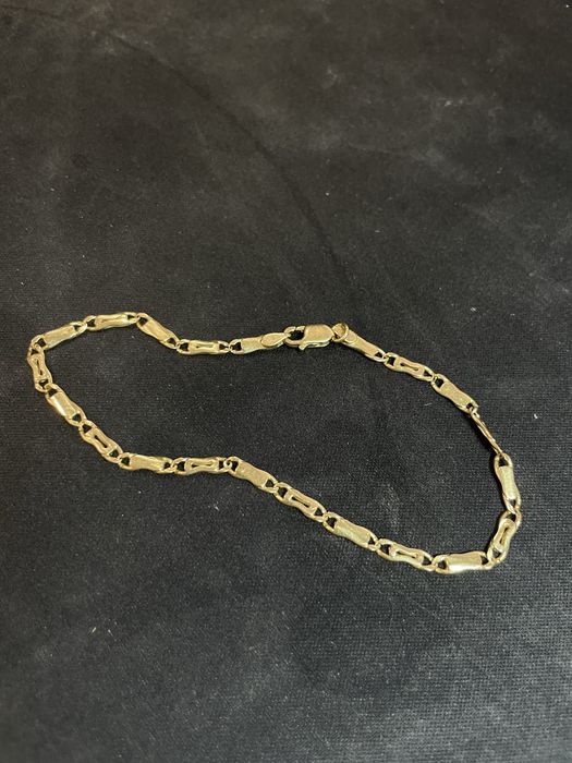 Pulseira de ouro malha figaro 19,2k